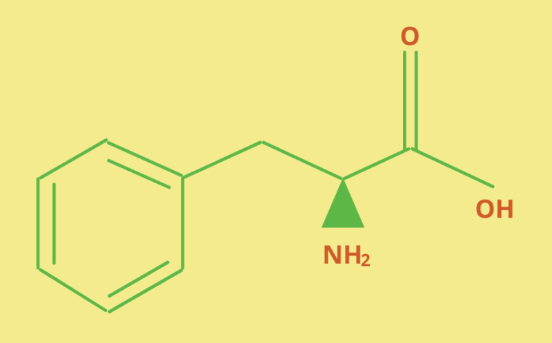 Phenylalanine molecular structure