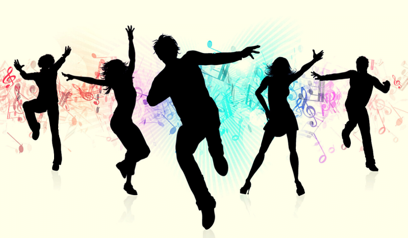 Dancing silhouettes
