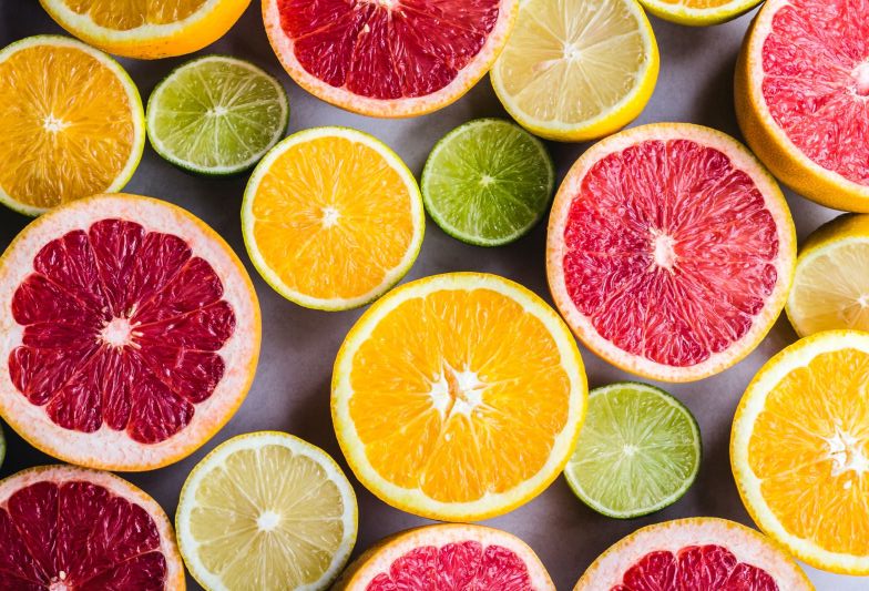 cheerful woman amongst flowers