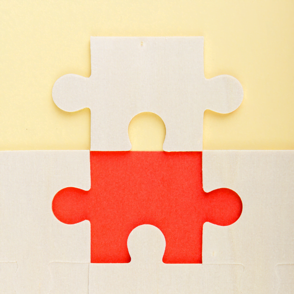 last piece to go into jigsaw puzzle