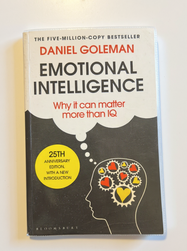 book cover of Emotional Intelligence by Daniel Goleman (photo by Alible Nutrition)
